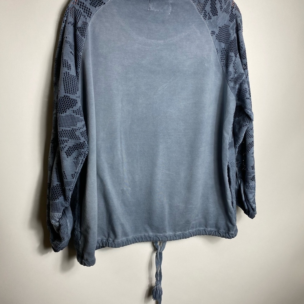 anthropologie saturday sunday Womens Top Sz M Blue - Picture 6 of 8